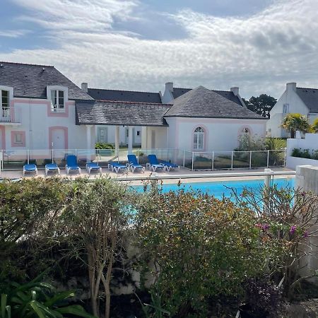 Maison de vacances de 56 m2 dans résidence avec piscine chauffée proche plages Locmaria Extérieur photo